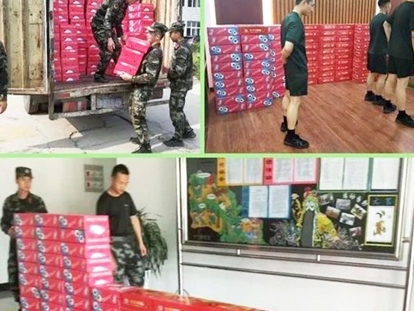 頂真飲品“八一”擁軍慰問活動，共敘濃濃軍民情！